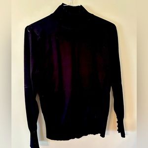 Black mock cowl neck sweater
